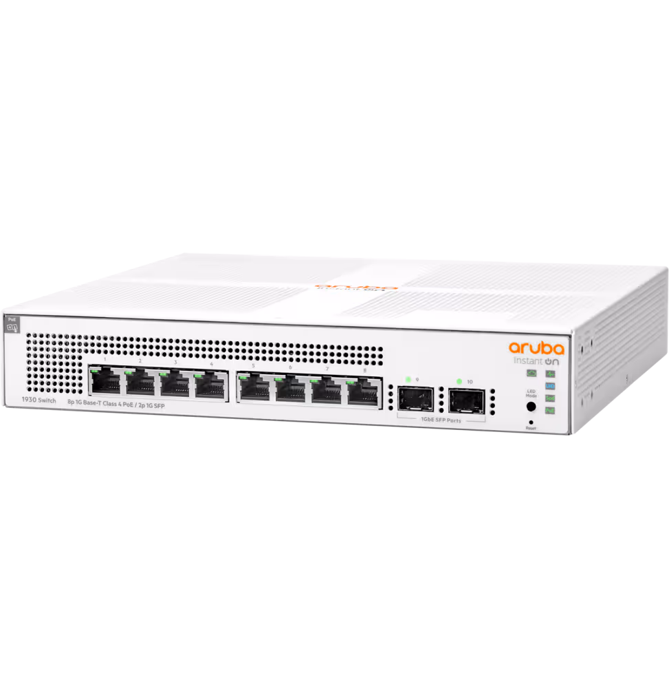 Aruba IOn 1930 8G 2SFP 124W Switch [JL681A] - vue 3