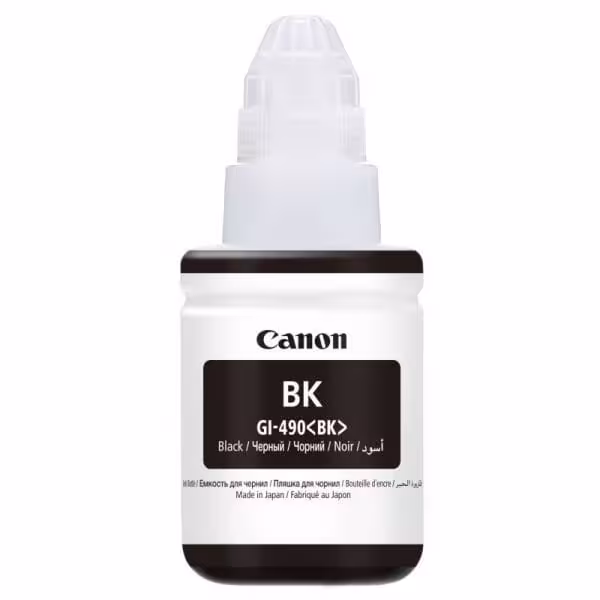 Canon GI-490BK Noir (0663C001AA) Bouteille d’encre d’origine