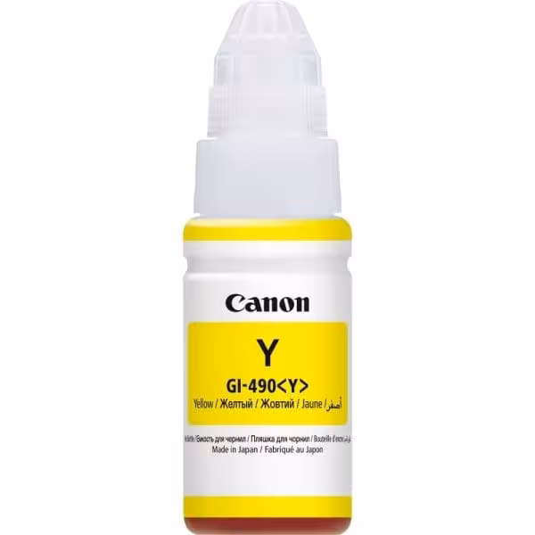 Canon GI-490Y Jaune Bouteille d’encre d’origine [0666C001AA]