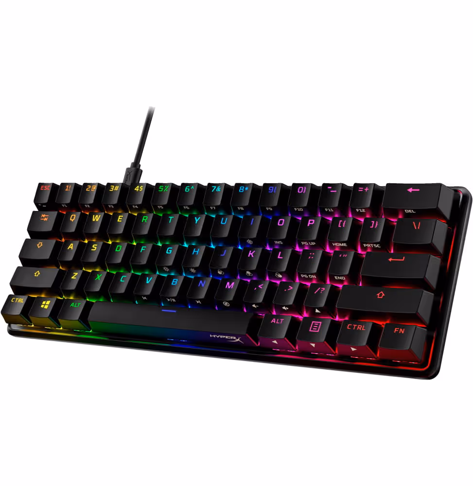 Clavier Gamer HyperX Alloy Origins 60 - Mechanical [6P6K8AA-ABF] - vue 2