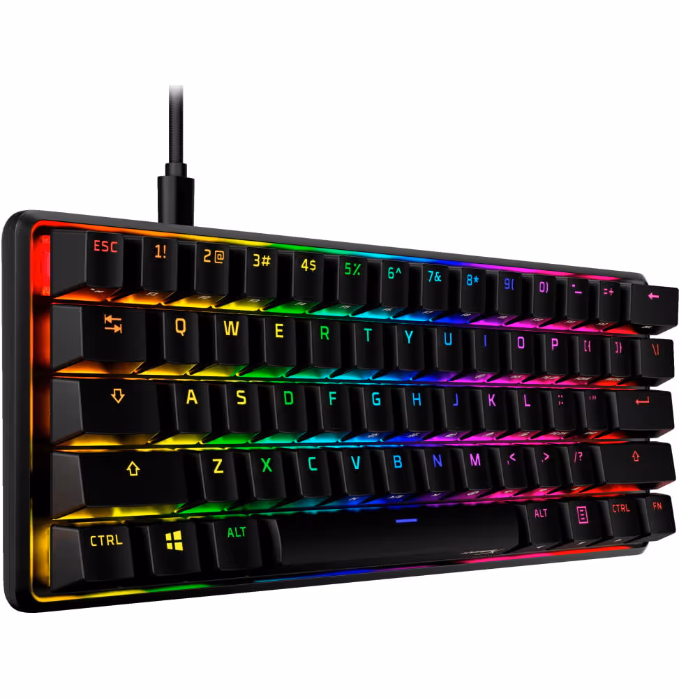 Clavier Gamer HyperX Alloy Origins 60 - Mechanical [6P6K8AA-ABF] - vue 4