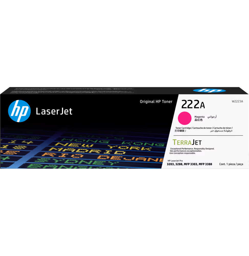 HP 222A Magenta Original LaserJet Cartouche de Toner [W2223A]