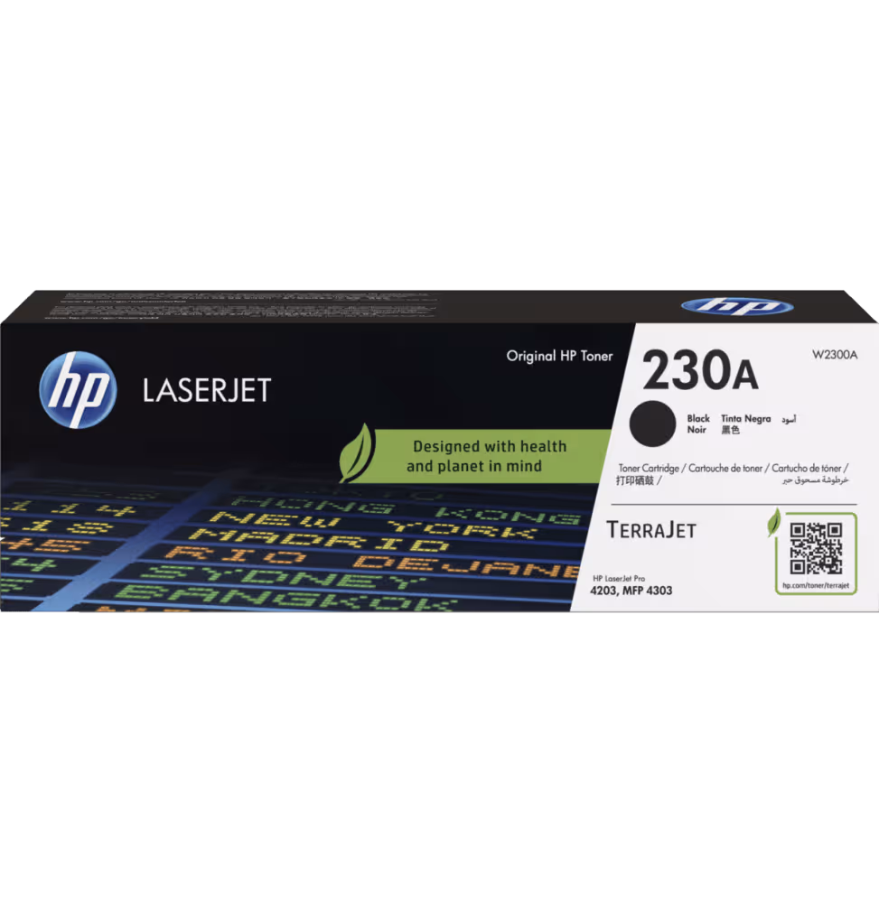 HP 230A Original Noir LaserJet Cartouche de Toner [W2300A]