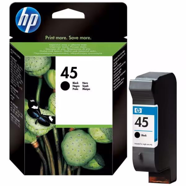 HP 45 Noir cartouche d’encre originale  / 51645AE [51645AE]