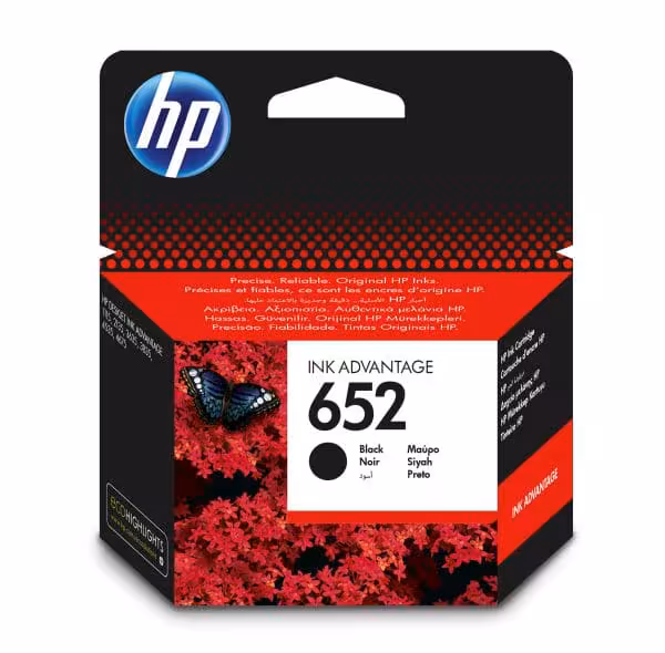 HP 652 Original Noir Encre Advantage Cartouche [F6V25AE]