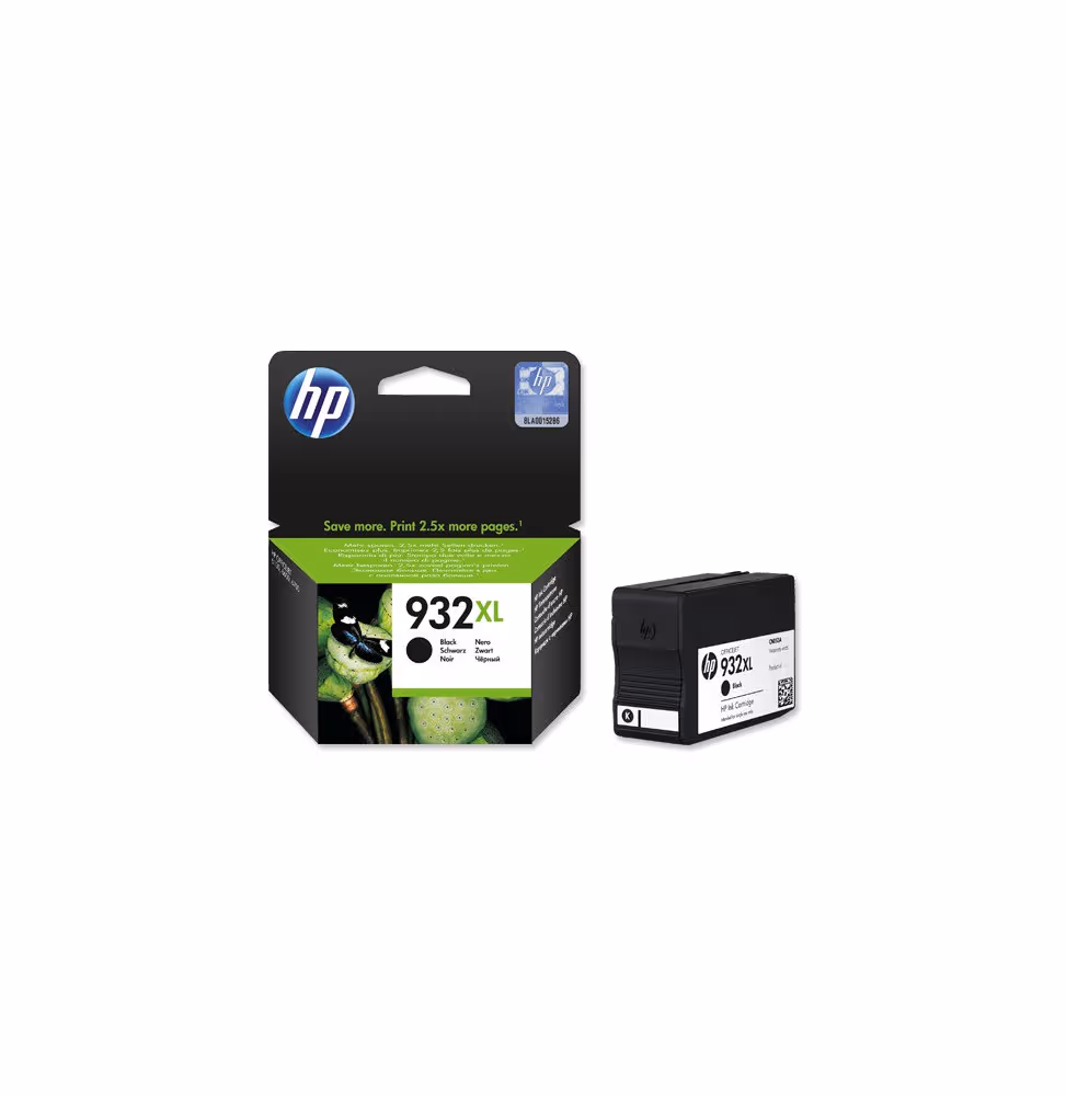 HP 932XL Noir - Cartouche d'encre grande capacité HP d'origine [CN053AE-BGX] - vue 2