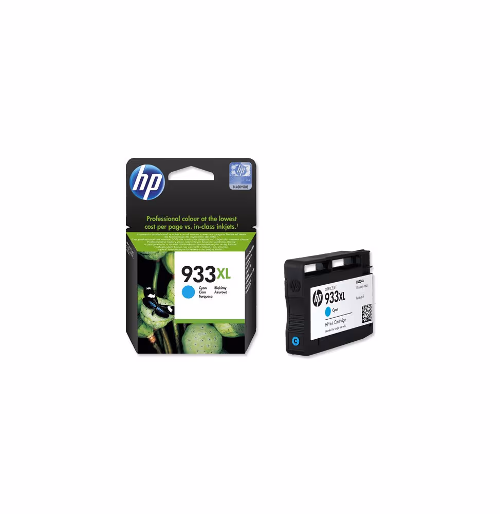 HP 933XL Cyan - Cartouche d'encre grande capacité HP d'origine [CN054AE-BGX] - vue 2