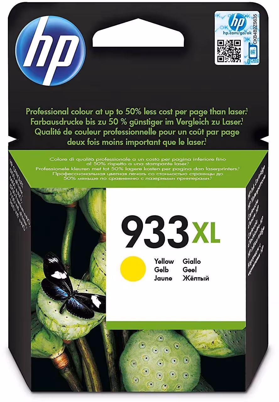 HP 933XL Jaune cartouche d’encre originale  [CN056AE]