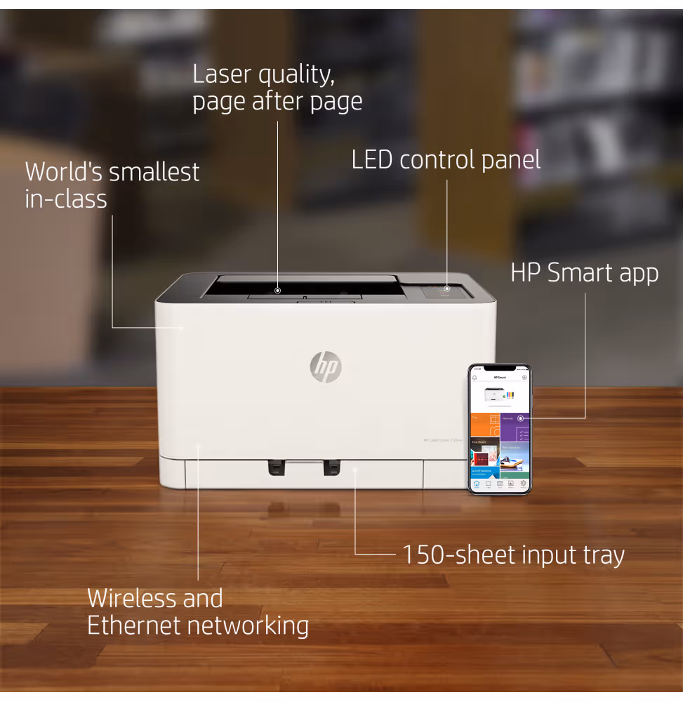 Imprimante Laser Couleur HP 150nw [4ZB95A-B19] - vue 13