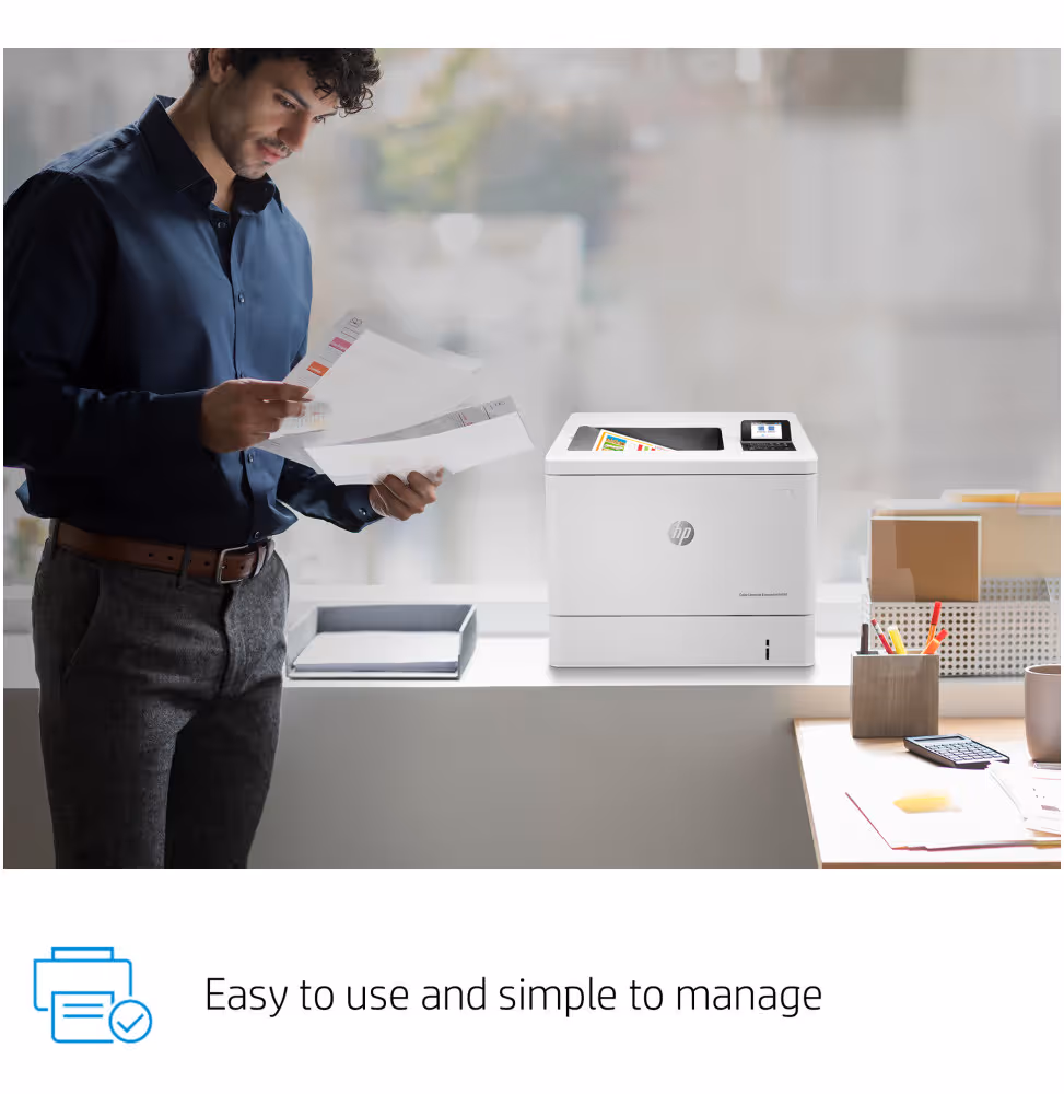 Imprimante Laser Couleur HP LaserJet Enterprise M554dn [7ZU81A-B19] - vue 9