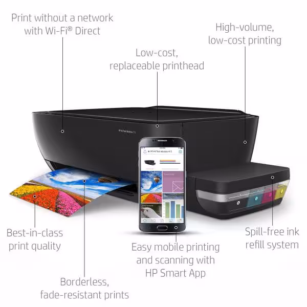 Imprimante HP Jet d’encre Encre Réservoir 415 WiFi – Z4B53A - vue 5