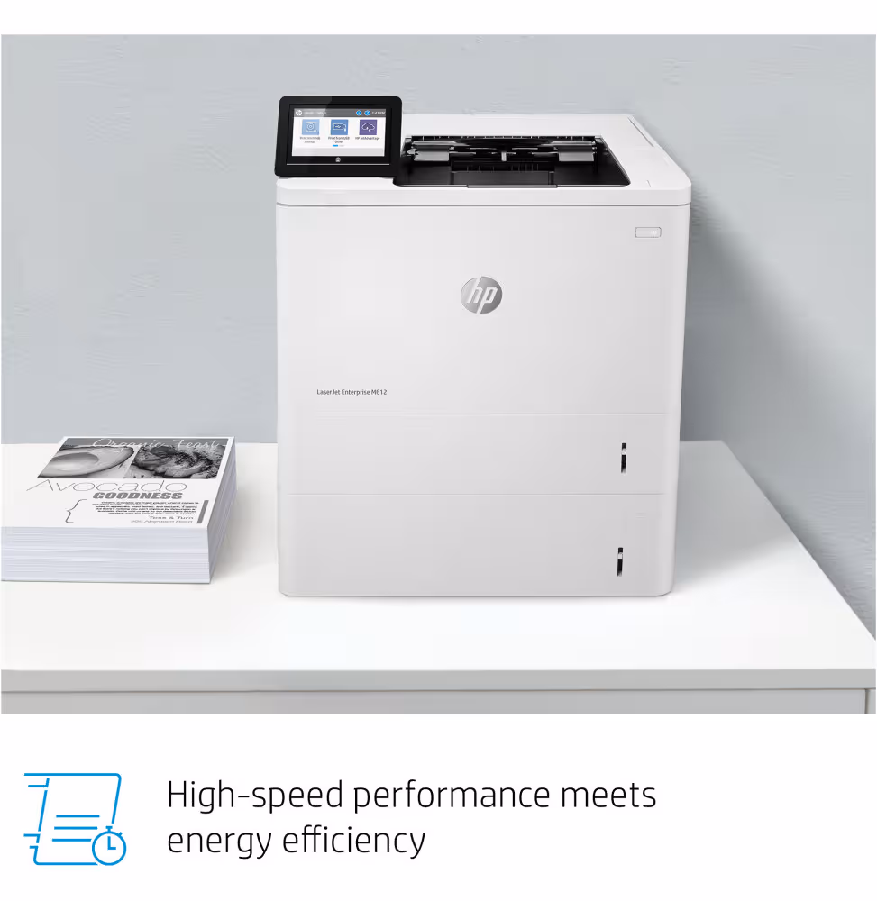 Imprimante Laser Monochrome HP LaserJet Enterprise M612dn [7PS86A-B19] - vue 6