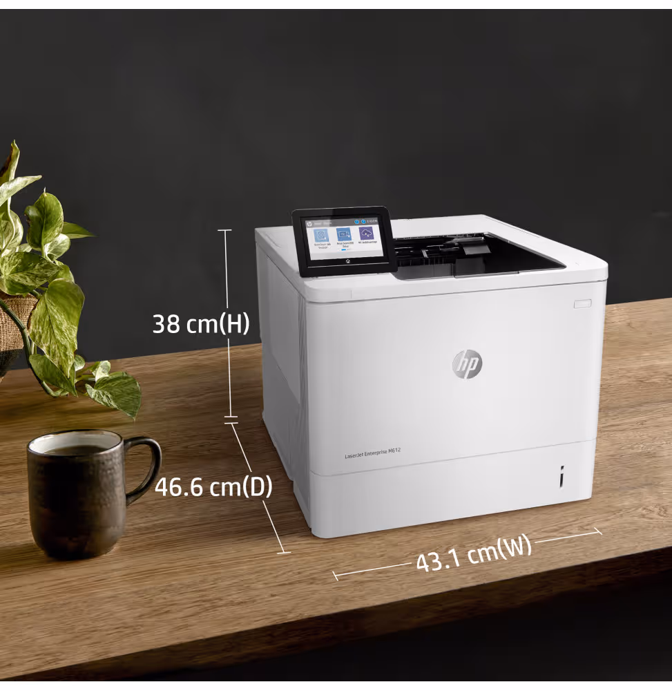 Imprimante Laser Monochrome HP LaserJet Enterprise M612dn [7PS86A-B19] - vue 7