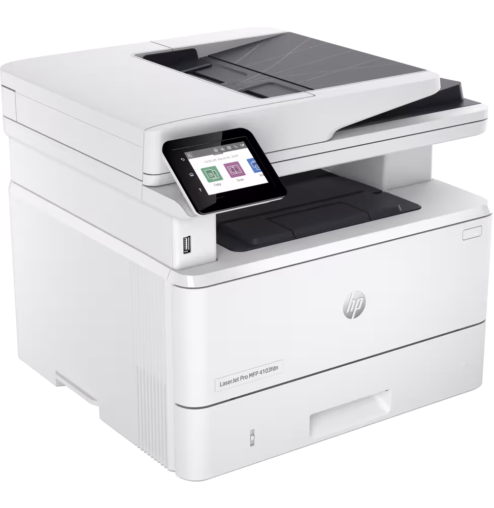 Imprimante Monochrome multifonction HP LaserJet Pro 4103fdn [2Z628A-B19] - vue 3