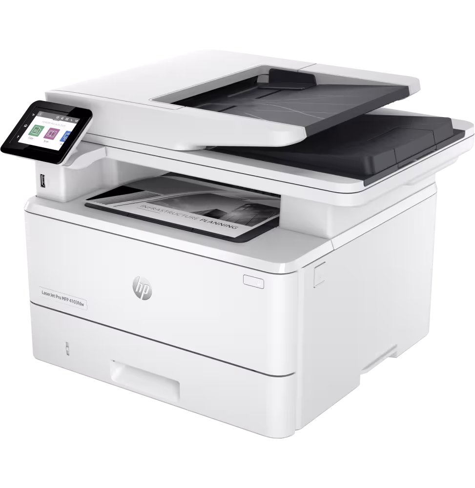 Imprimante Multifonction Laser Monochrome HP LaserJet Pro 4103fdw [2Z629A-B19] - vue 3