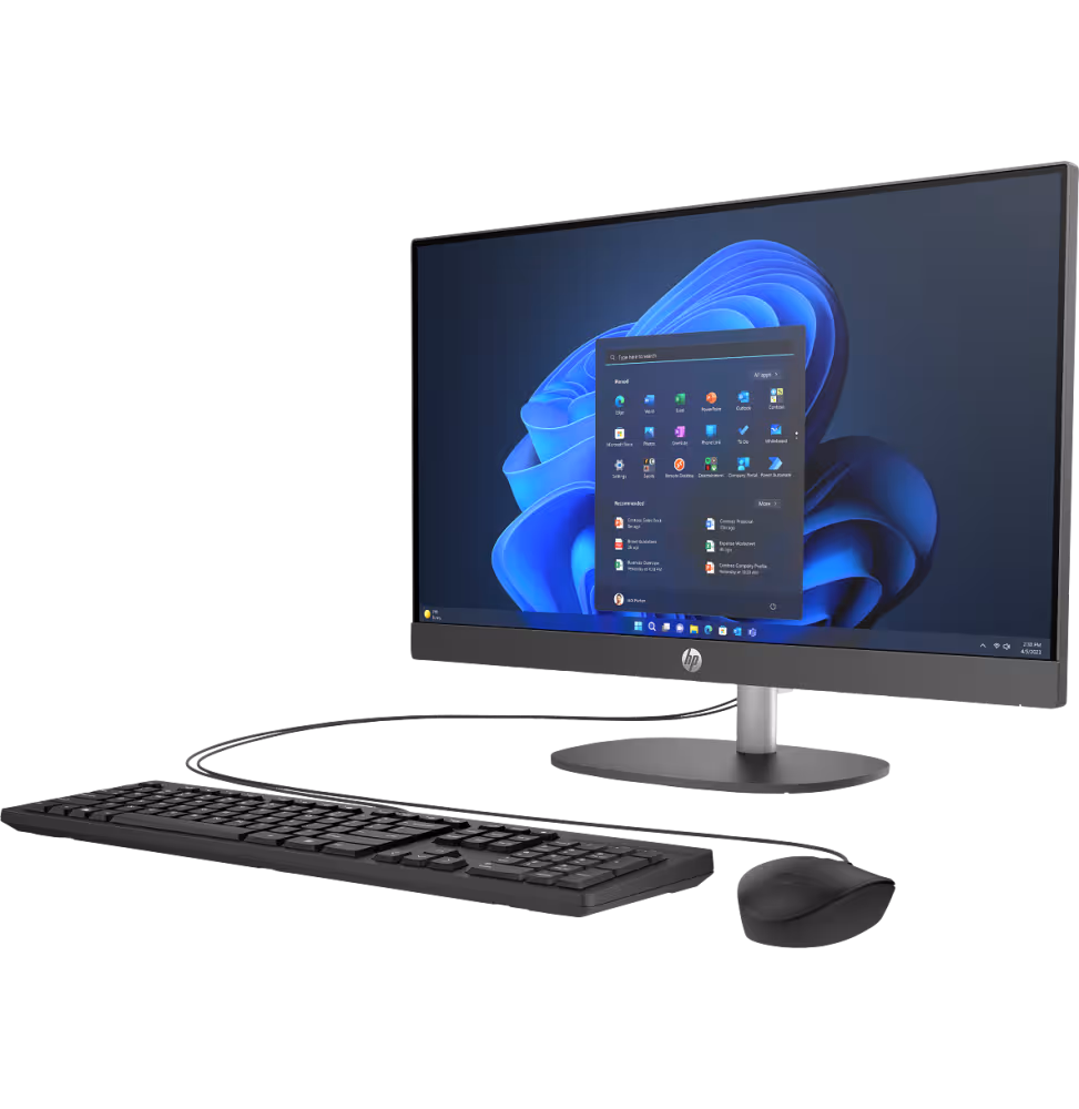 HP Pro One 240 G10 Multifonction U5 8GB 512GB DOS 23.8 1Y [D10FCET-BH4] - vue 3