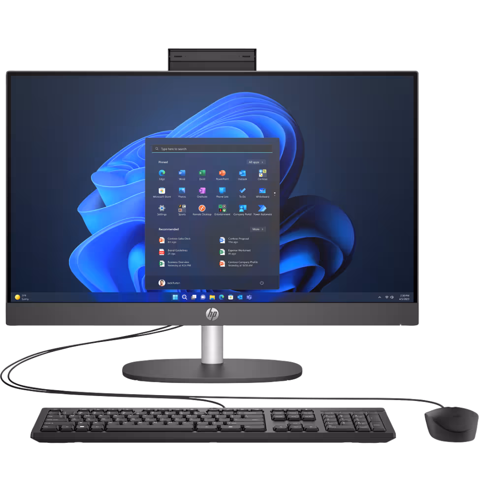 HP Pro One 240 G10 MULTIFONCTION U7 16GB 512GB Dos 23.8 1Y [D10FKET-BH4]