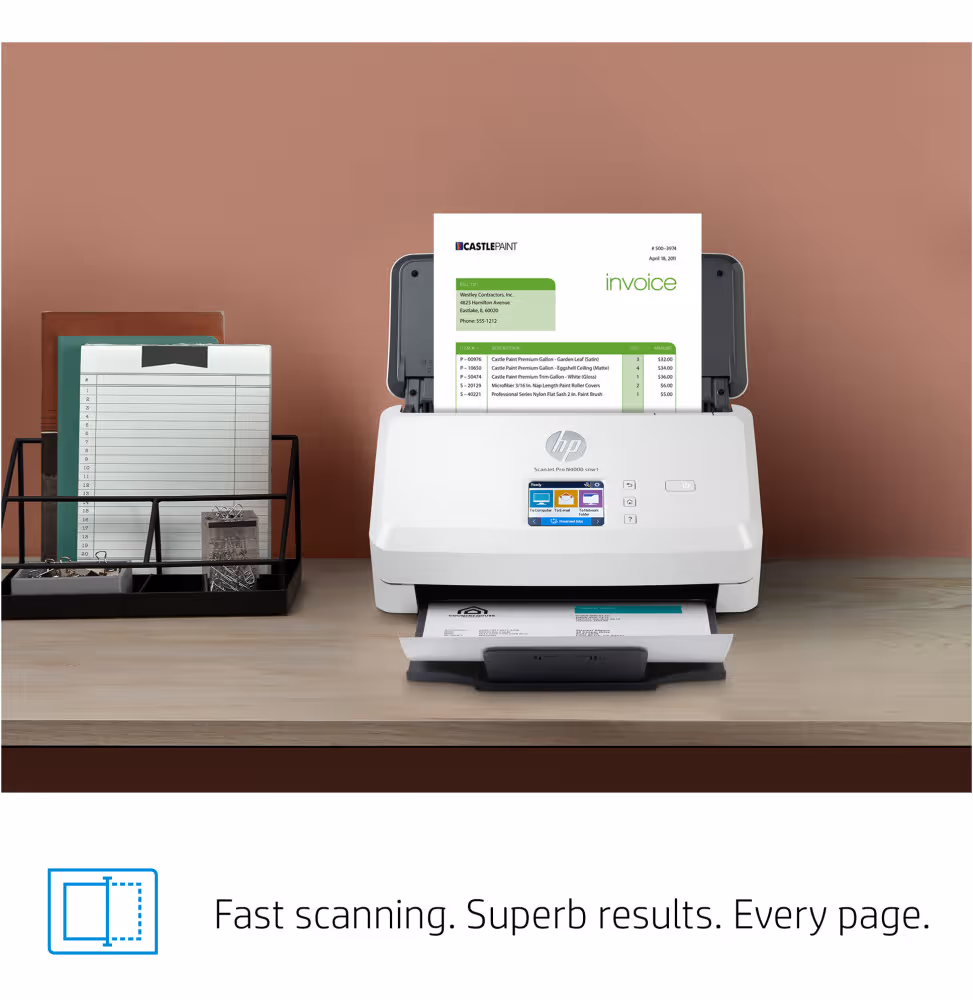 Scanner HP ScanJet Pro N4000 snw1 [6FW08A-B19] - vue 9