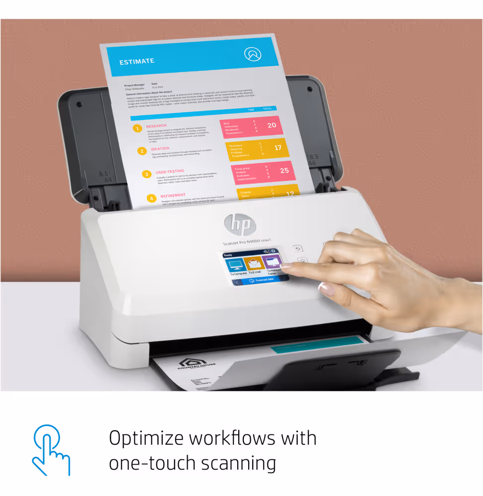 Scanner HP ScanJet Pro N4000 snw1 [6FW08A-B19] - vue 11