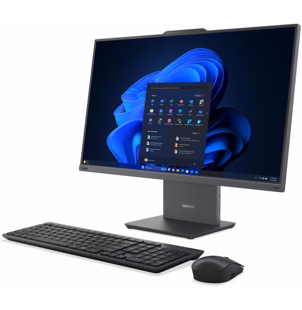 Lenovo Multifonction Neo 55a-24 23.8  R7 16GB 512 SSD DOS 3Y [13F9000VFM] - vue 3