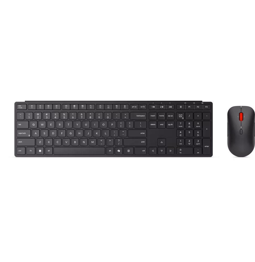 Lenovo Pack sans fil Multi-ModePro Keybord Souris [4X31S04821] - vue 2