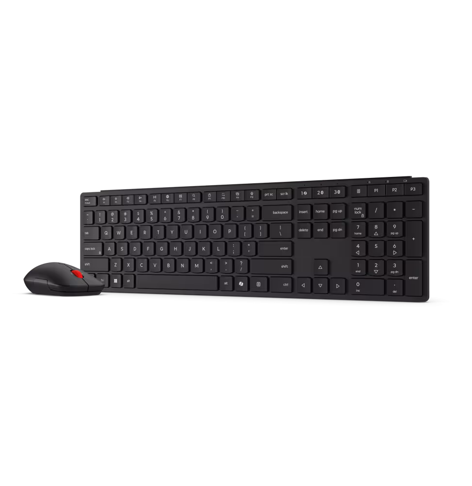 Lenovo Pack sans fil Multi-ModePro Keybord Souris [4X31S04821] - vue 3