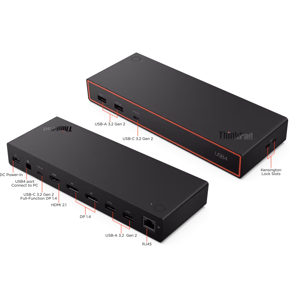 Lenovo Dock Station ThinkPad Universal USB-C [40BF0100EU] - vue 12