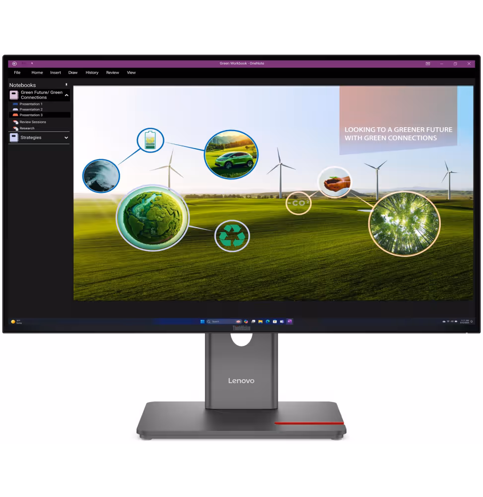 Lenovo Monitor P27Q-40 27  2K QHD [64A7GAT6EU]