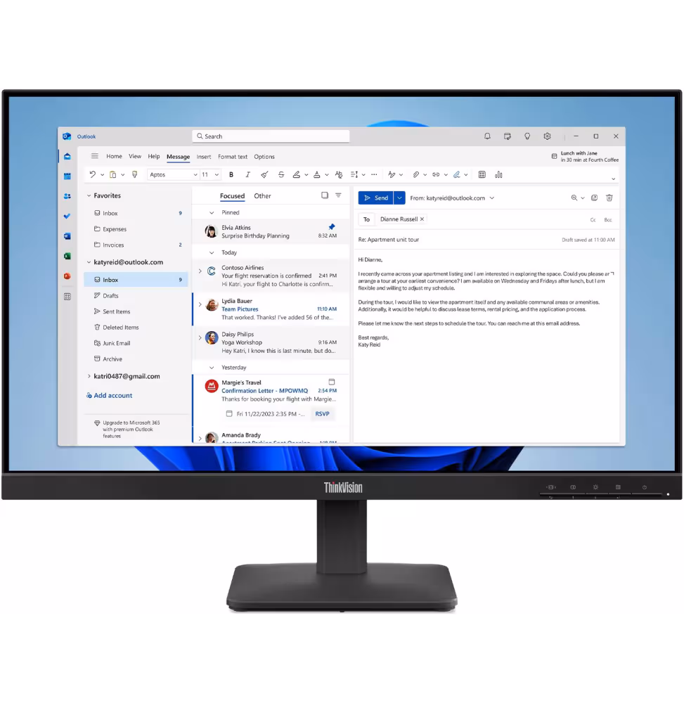 Lenovo Monitor S24-4e 23.8  FHD [64B5KAT1EU]