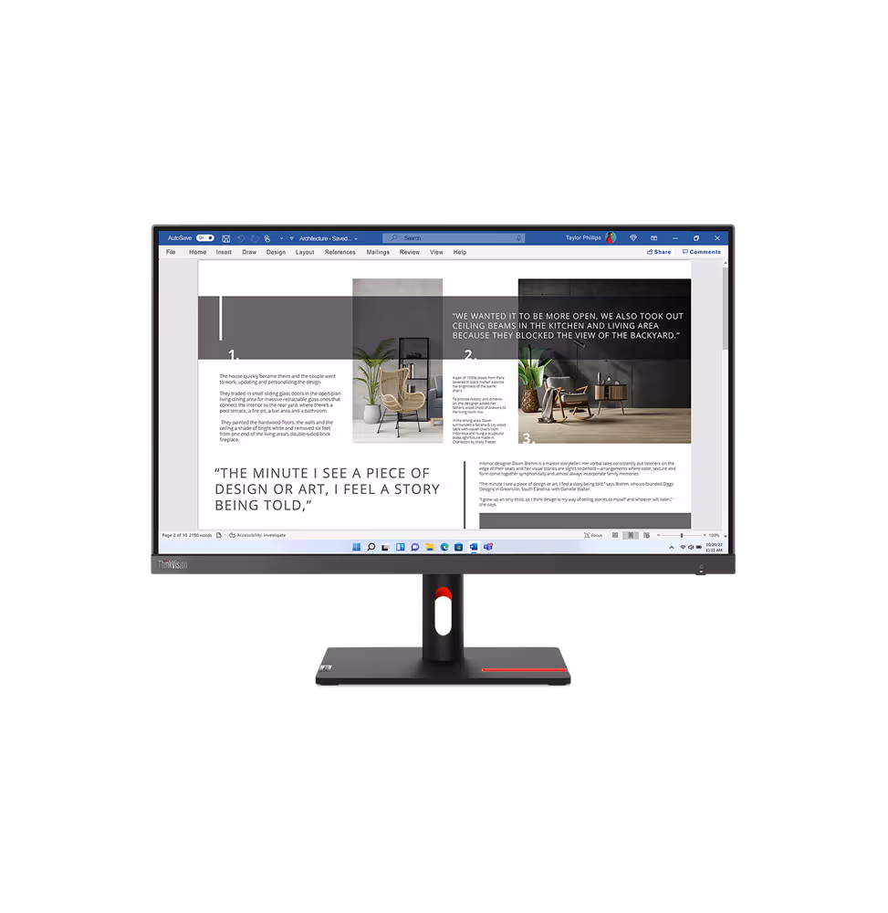 Lenovo Monitor S27i-30 27  IPS panel   1920 x 1080 [63DFKAT4EU]