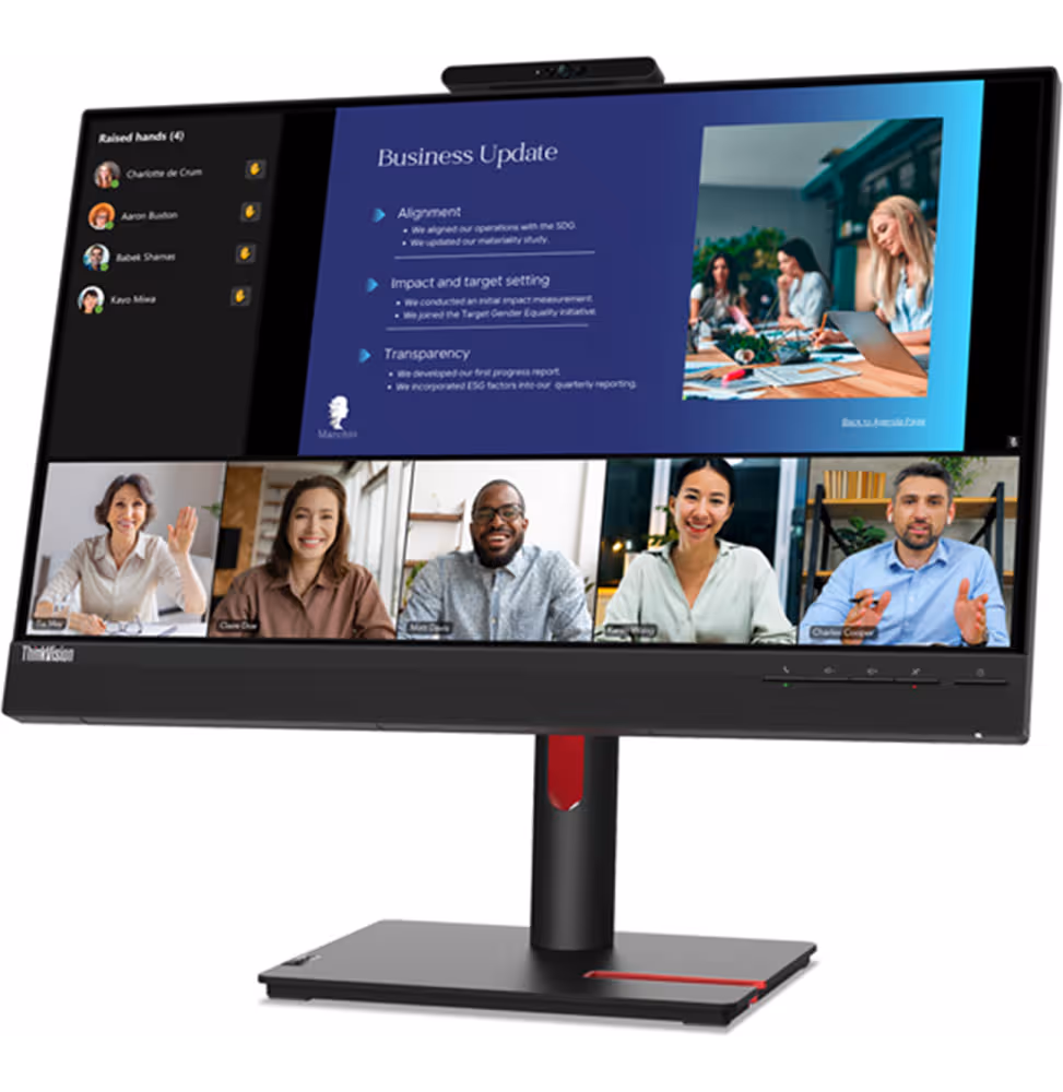 Lenovo Monitor T24v-30 24  IPS panel   1920 x 1080 [63D8MAT3EU] - vue 3