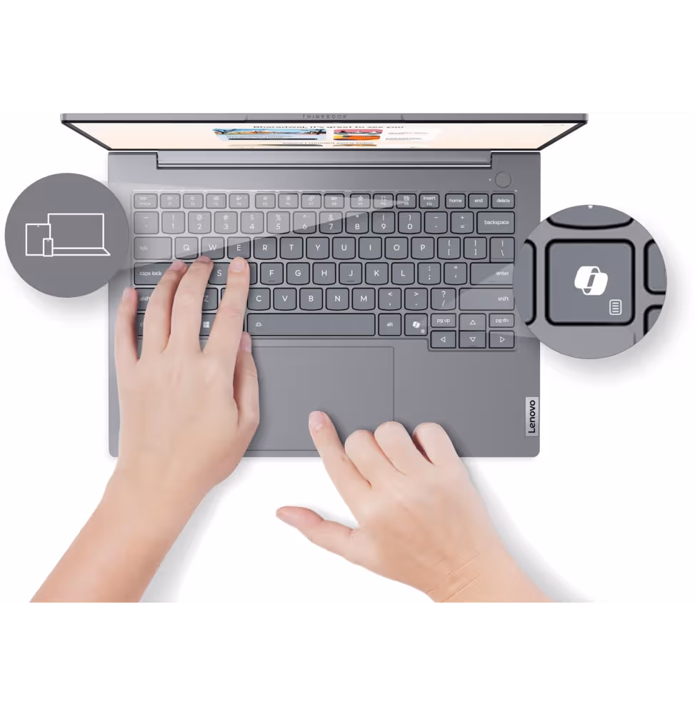 Lenovo Thinkbook 14  Touch U5 16GB 512 SSD DOS 2YW [21SJ004HTP] - vue 8