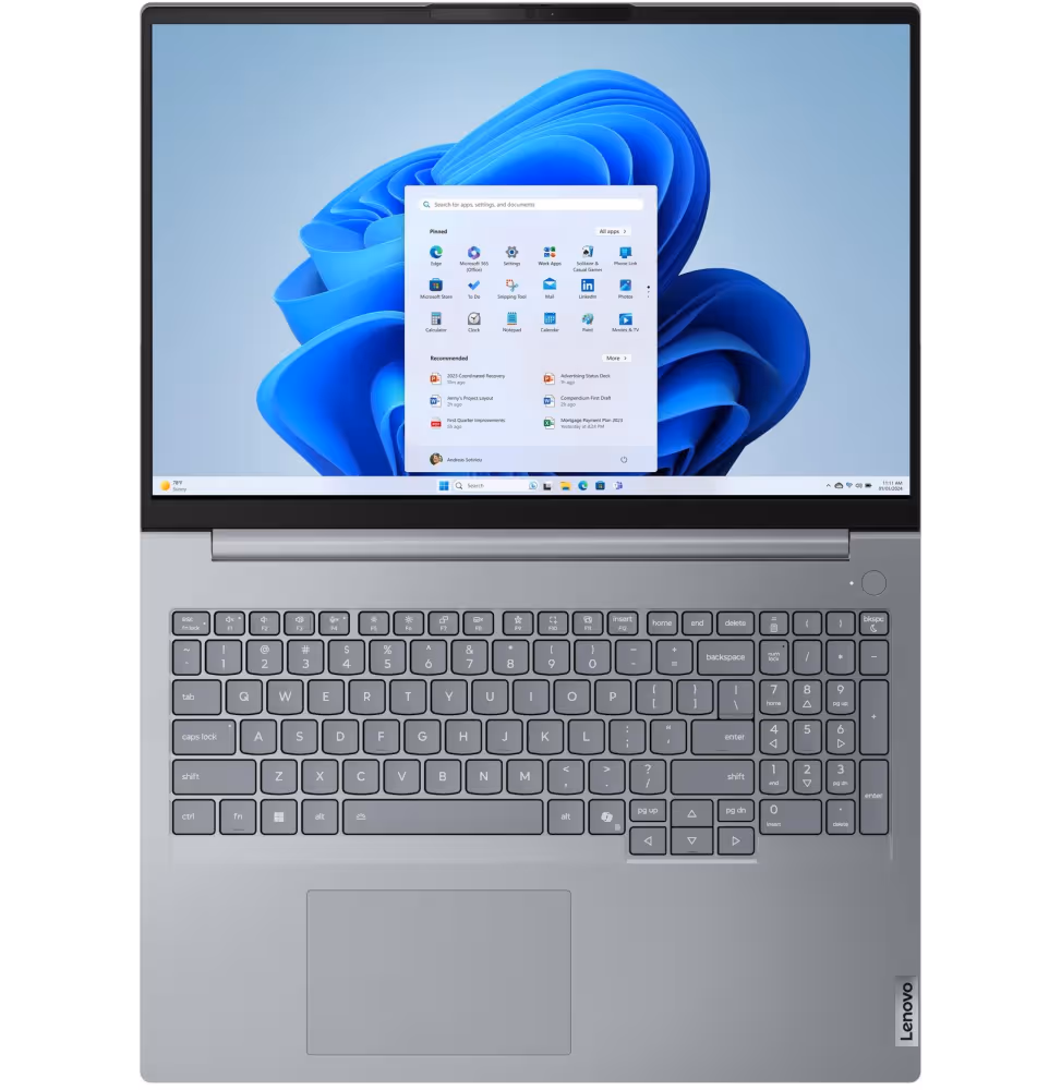 Lenovo Thinkbook 16 G8 Tch U5 16GB 512 SSD DOS 2Y [21SK006MTP] - vue 4