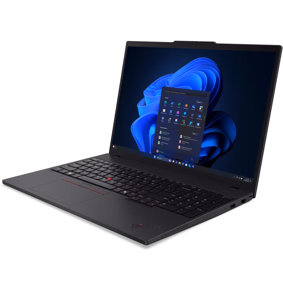 Lenovo Thinkpad T16 16  U7 16GB 512GB SSD W11P [21QE0010FE] - vue 3