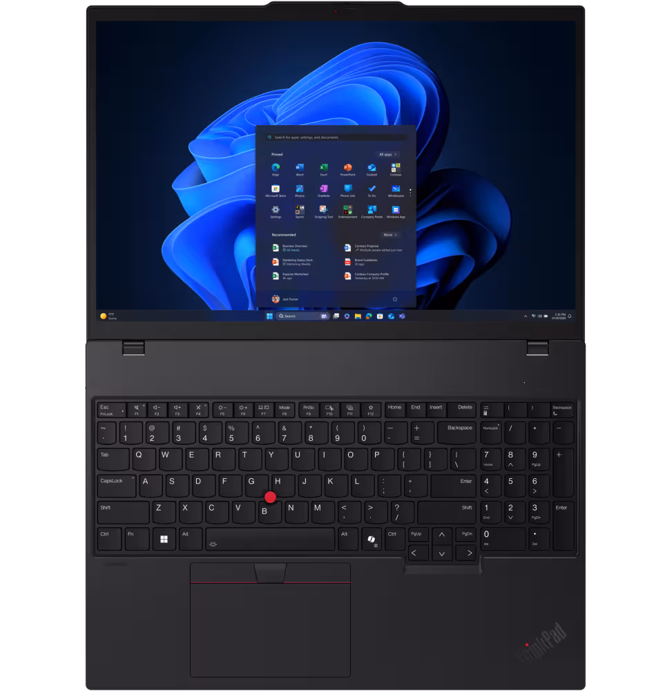 Lenovo Thinkpad T16 16  U7 16GB 512GB SSD W11P [21QE0010FE] - vue 5