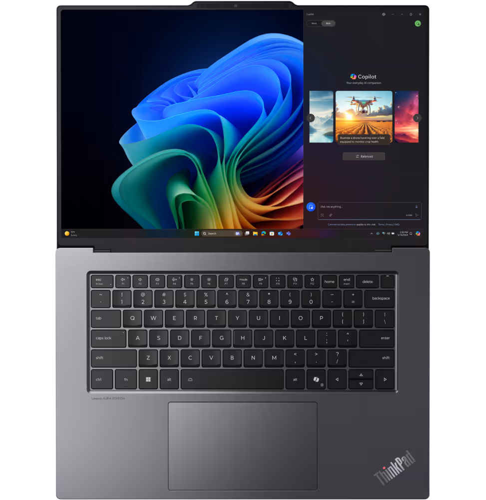 Lenovo Thinkpad X9 15.3  Tch U7 32 GB 1TB SSD W11P [21Q6001FFE] - vue 6