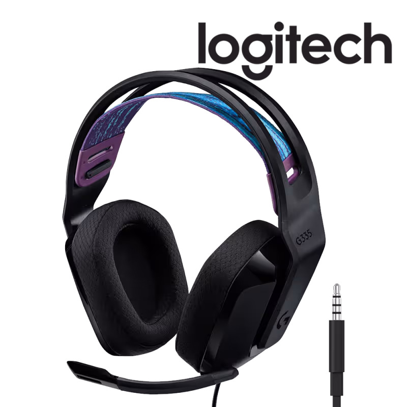 Logitech Casque Gamer - G335 Filaire - Noir - 3.5 [981-000978]