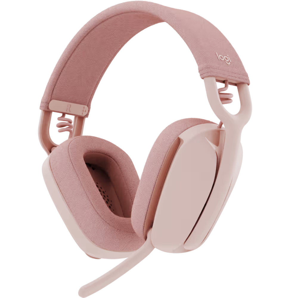 Logitech Casque Zone Vibe 100 Headphones - Rose [981-001224] - vue 2