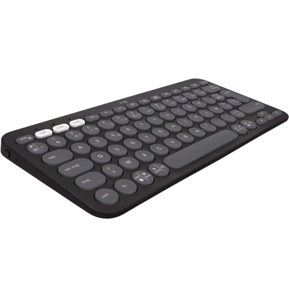 Logitech Clavier BT Pebble Keys 2 K380s-GRAPHITE [920-011803] - vue 3