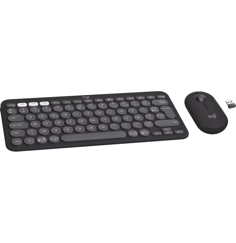 Logitech Pack Clavier Pebble 2 Pack - Tonal Grap [920-012209] - vue 2