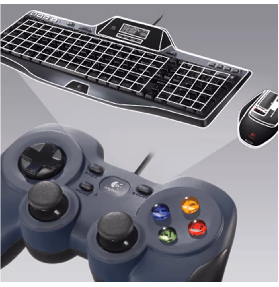 Logitech Gamepad F310 - N A - USB [940-000135] - vue 2
