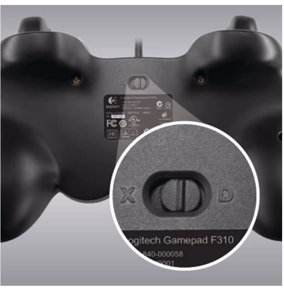 Logitech Gamepad F310 - N A - USB [940-000135] - vue 3