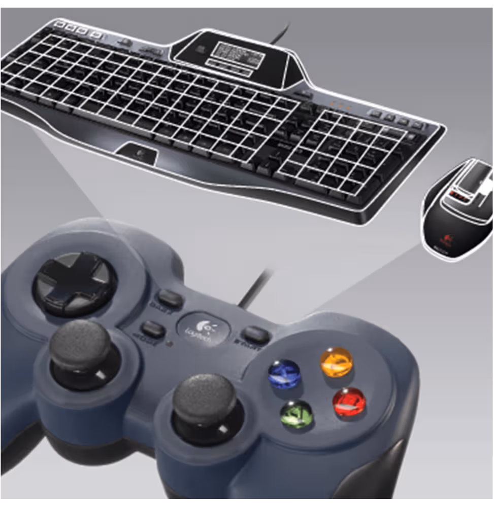 Logitech Gamepad F310 USB EWR2i-934 - Xid Refresh [940-000138] - vue 2