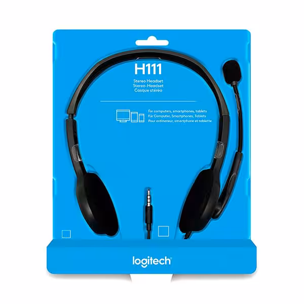 Logitech H111 Casque Micro Stéréo filaire [981-000593] - vue 4