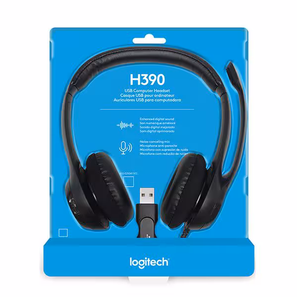 Logitech H390 USB Casque filaire- USB [981-000406] - vue 4