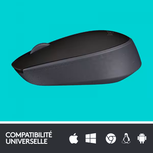 Logitech M171 Souris sans fil Noire [910-004424] - vue 3