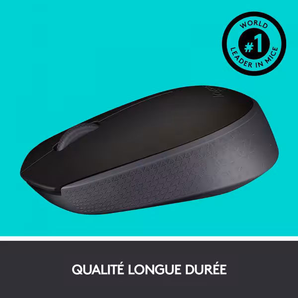 Logitech M171 Souris sans fil Noire [910-004424] - vue 4