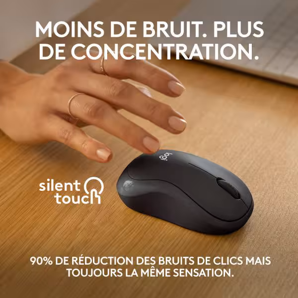 Logitech M240 Silent Souris Sans fil Bluetooth Graphite [910-007119] - vue 4