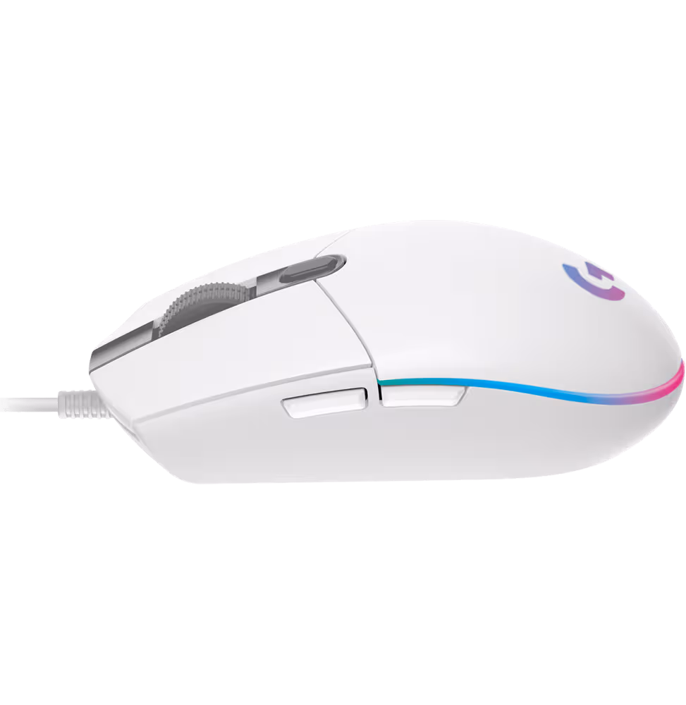 Logitech Souris Gamer Filaire G102 Lightsync - Whi [910-005824] - vue 3