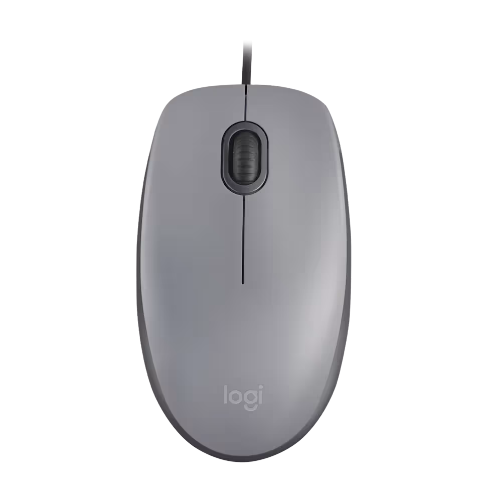 Logitech Souris M110 Silent - Mid Gray USB [910-006760]